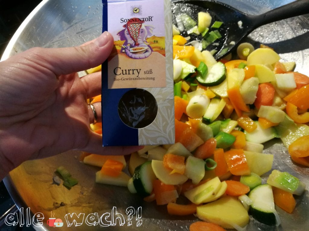 Mildes Gemüse-Curry