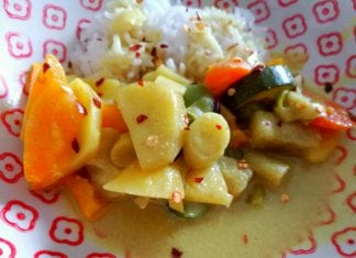 Schnelles Gemüse-Curry mit Reis